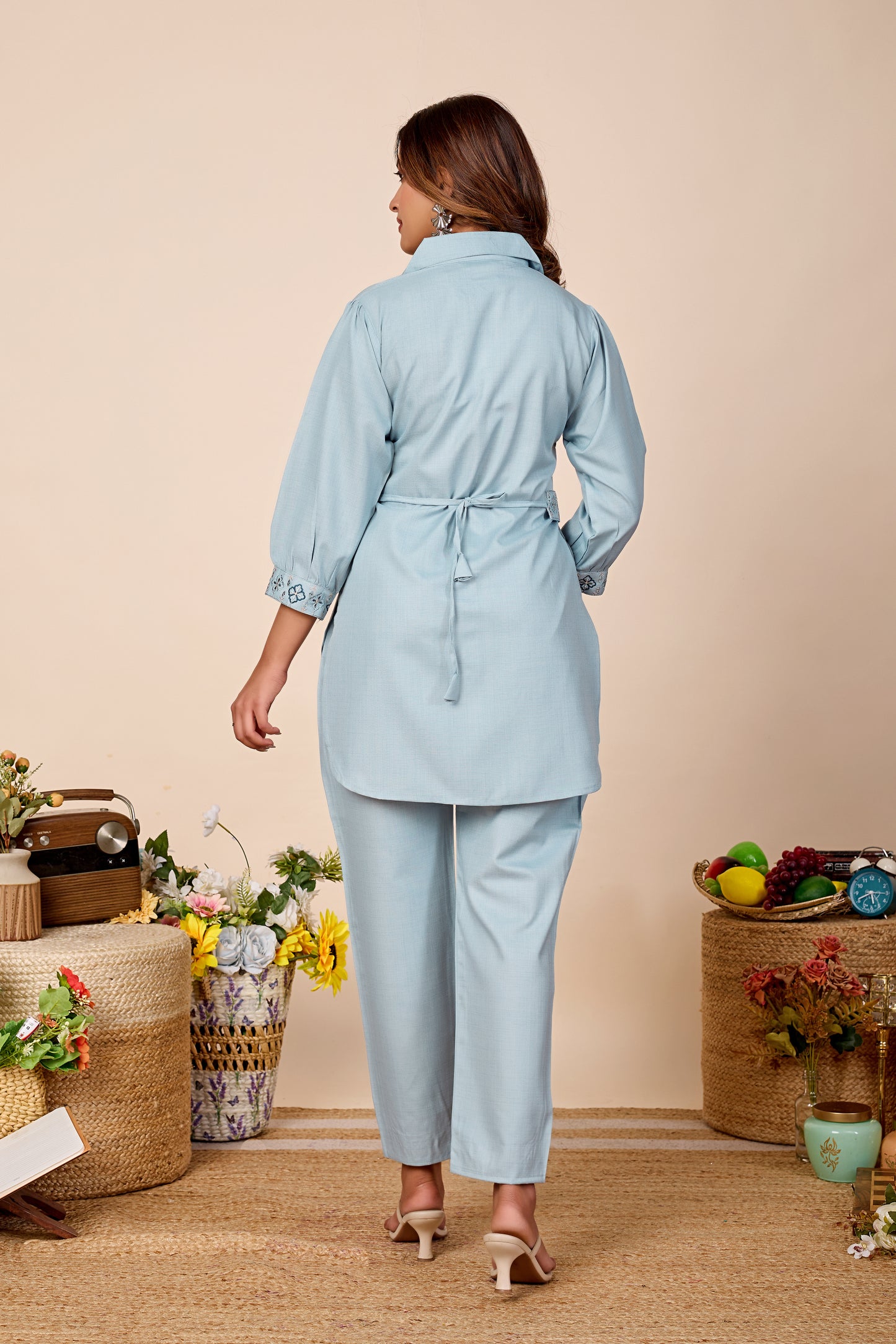 Noor Pure Cotton Embroidered Co-ord Set