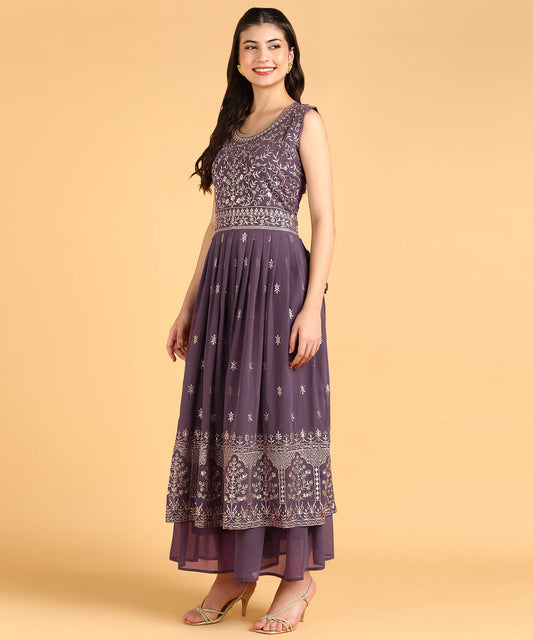 Mauve Kurti Set - Decize Clothing