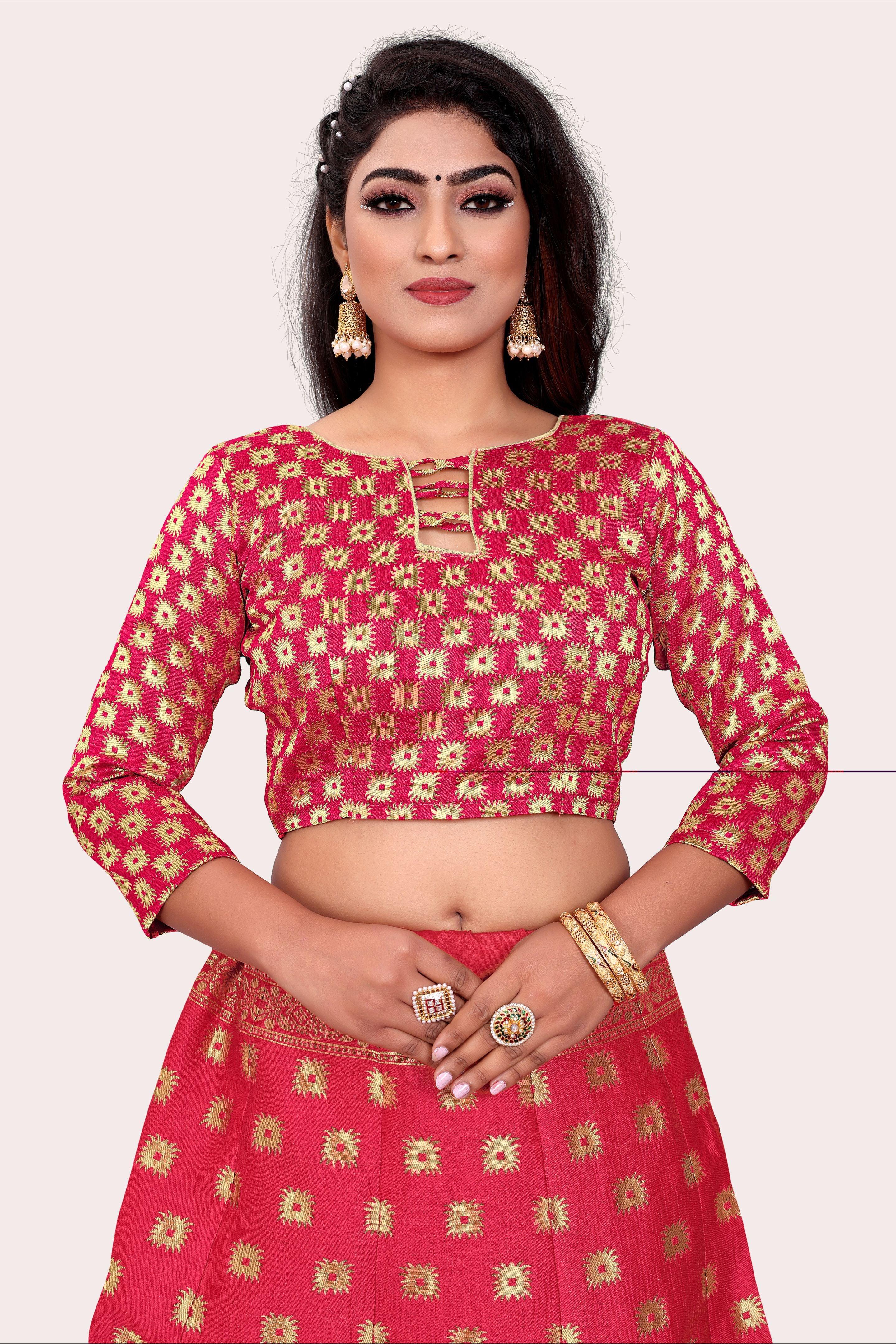 Timeless Treasure: Banarasi Lehenga Choli Set with Dupatta - Decize Clothing