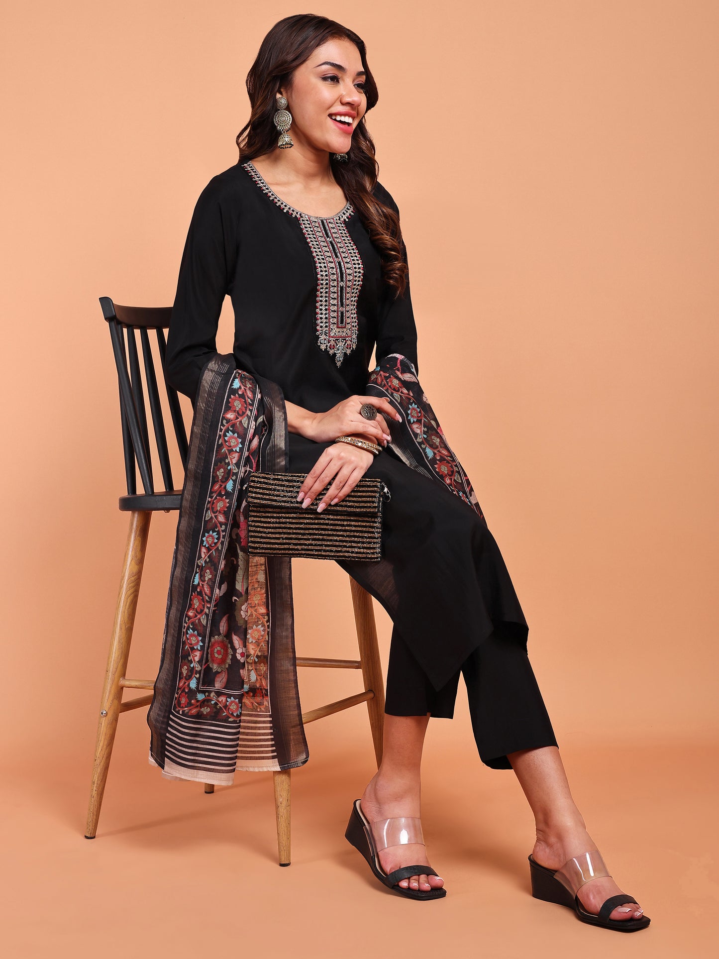 ONYX BLOOM KURTA SET