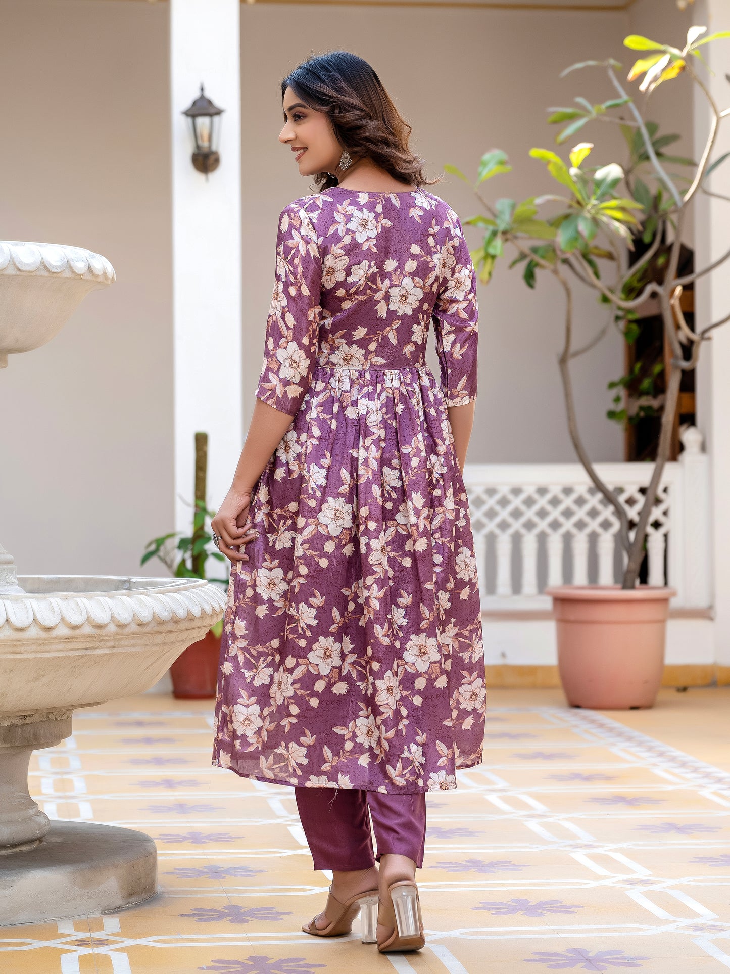 Tanisha Floral Printed Kurta Set with Dupatta