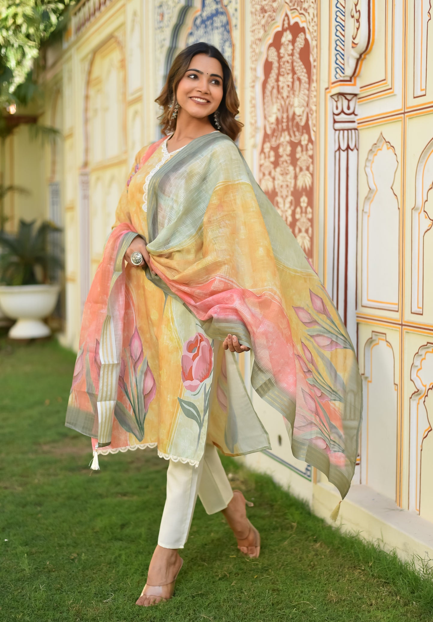 TULIP WHISPER COTTON KURTA SET WITH DUPATTA