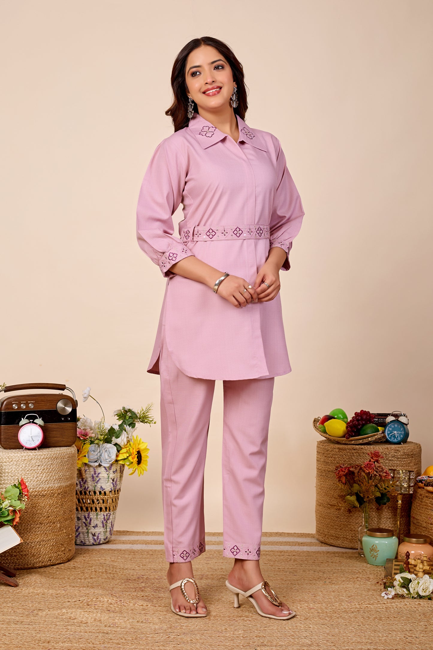 Noor Pure Cotton Embroidered Co-ord Set