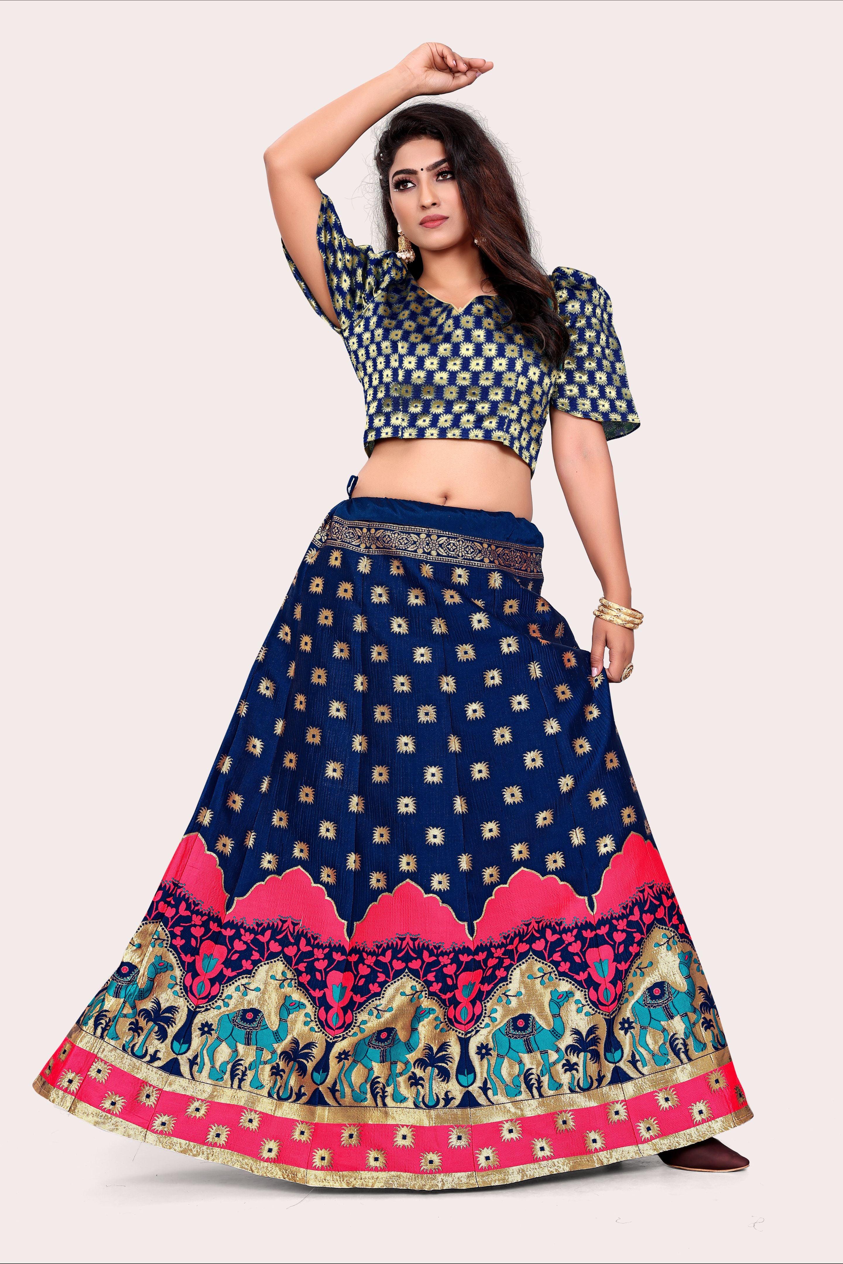 Timeless Treasure: Banarasi Lehenga Choli Set with Dupatta - Decize Clothing