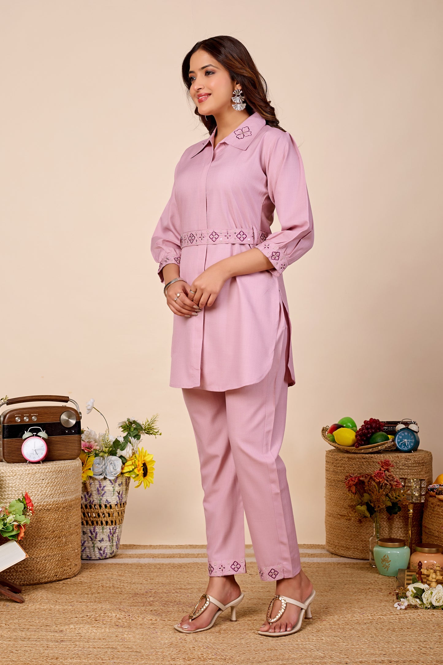 Noor Pure Cotton Embroidered Co-ord Set