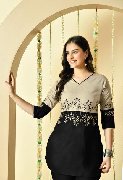 Bella Pure Cotton Embroidered Co-ord Set