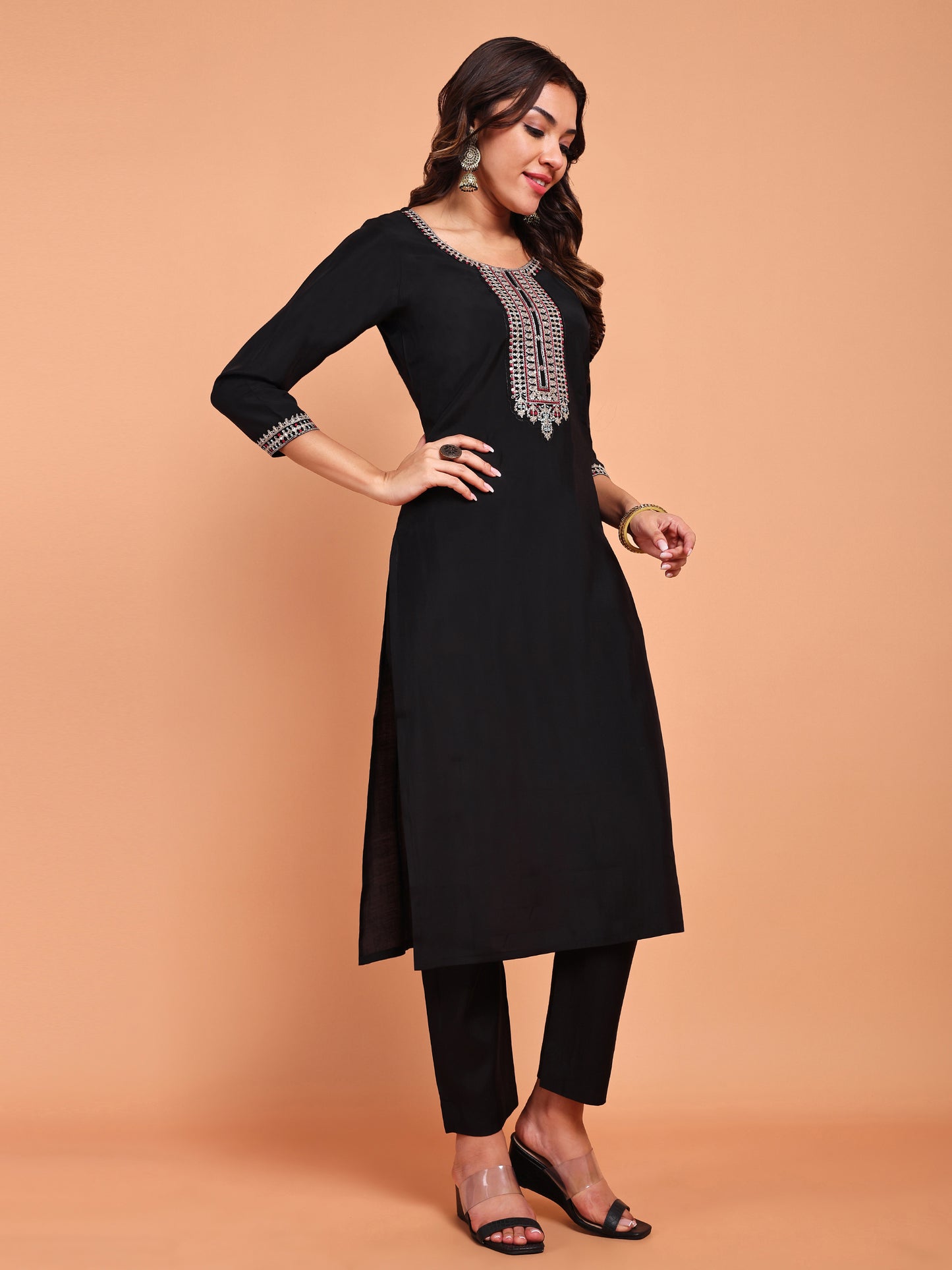 ONYX BLOOM KURTA SET