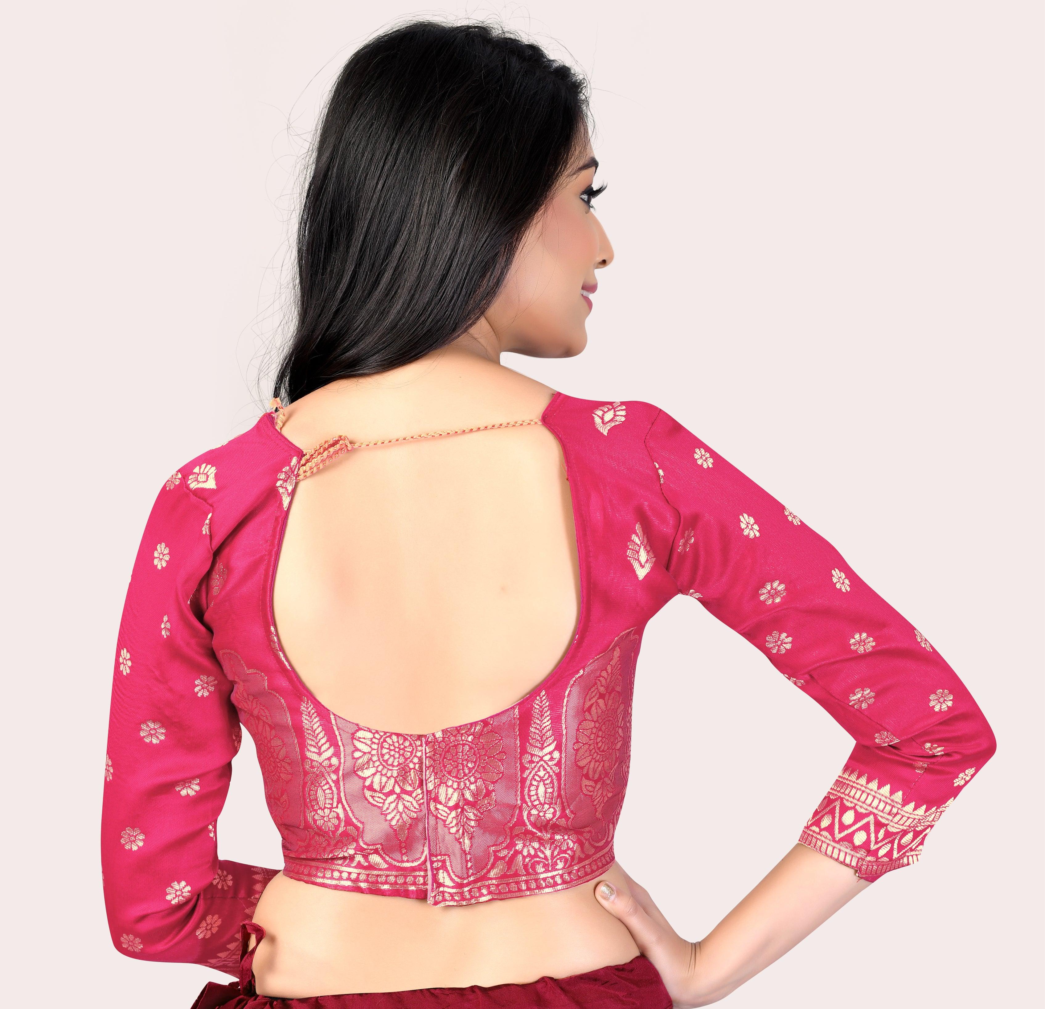 Graceful Grandeur: Banarasi Lehenga Choli Set with Veil - Decize Clothing