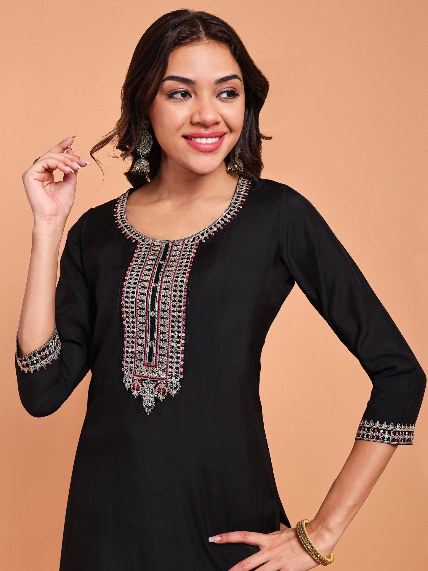 ONYX BLOOM KURTA SET