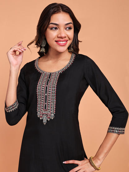 ONYX BLOOM KURTA SET
