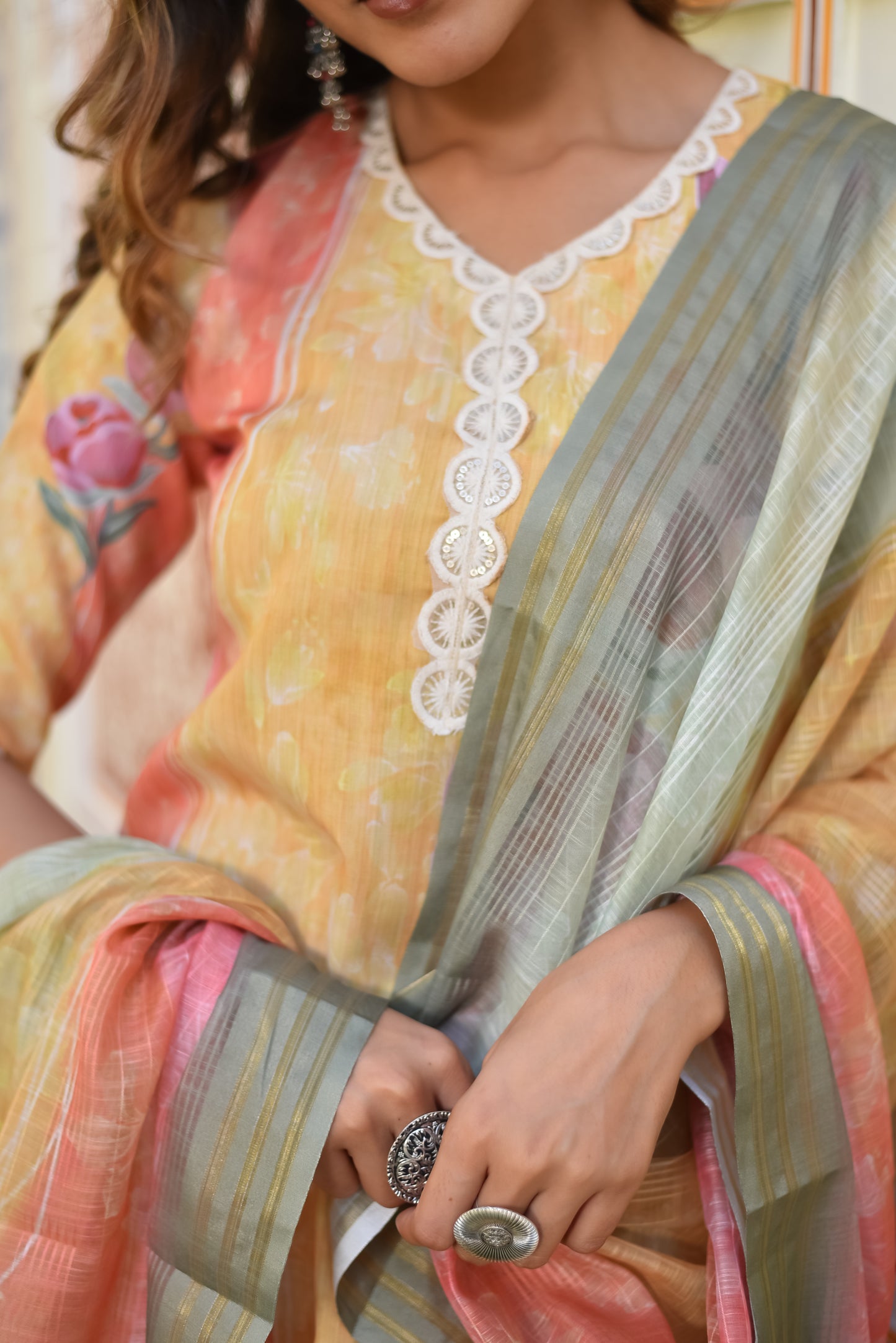 TULIP WHISPER COTTON KURTA SET WITH DUPATTA