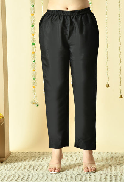 Gulab Embroidered Silk Kurta with Trouser & Dupatta