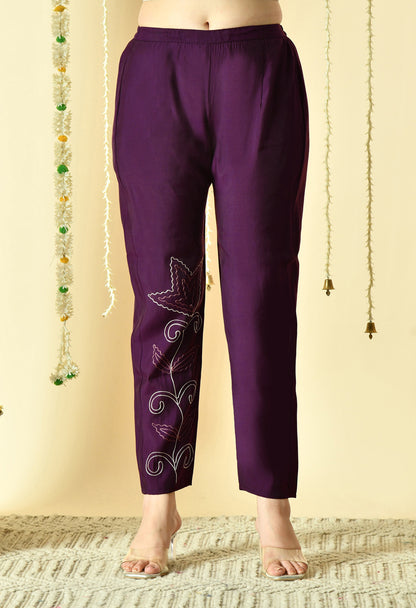 Amara Pure Silk Embroidered Co-ord Set