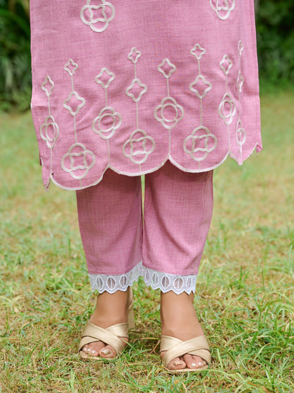 Sitara Floral Printed Kurta Set With Trouser & Dupatta
