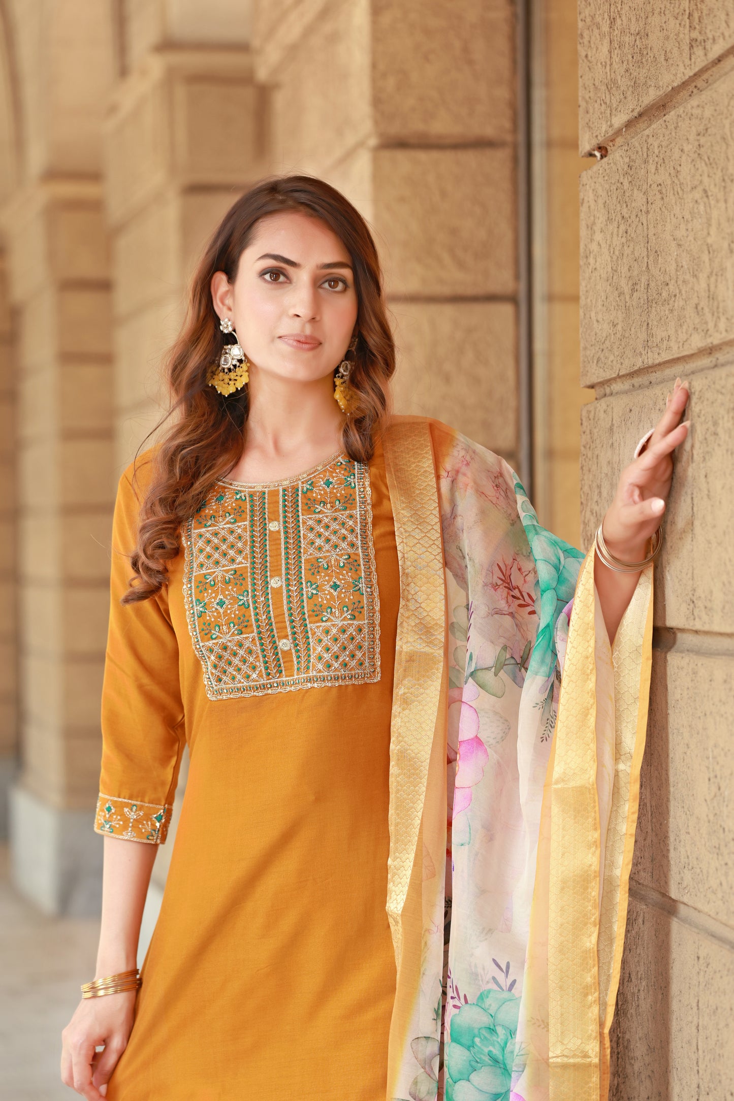 Ethereal Violet Embroidered Kurta & Trouser Set