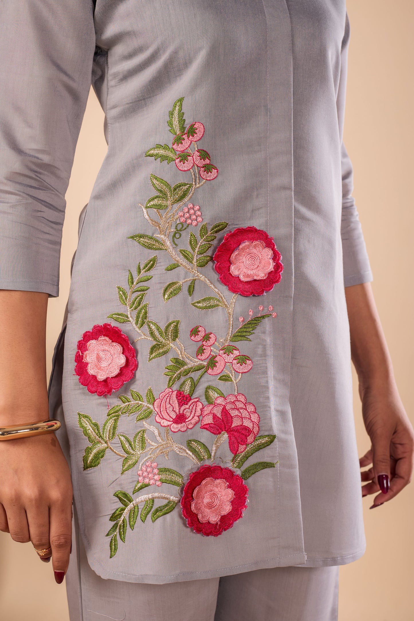 Vastra Silk Embroidered co-ord set