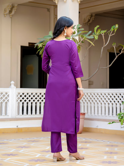 Sara Motifs Embroidered Silk Kurta with Trouser & Dupatta