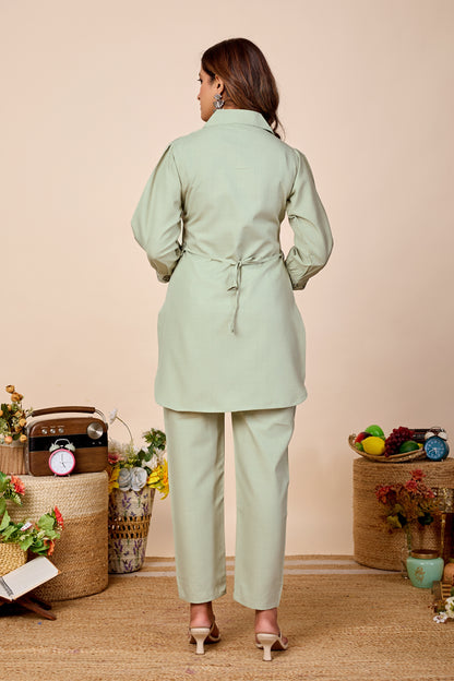 Noor Pure Cotton Embroidered Co-ord Set