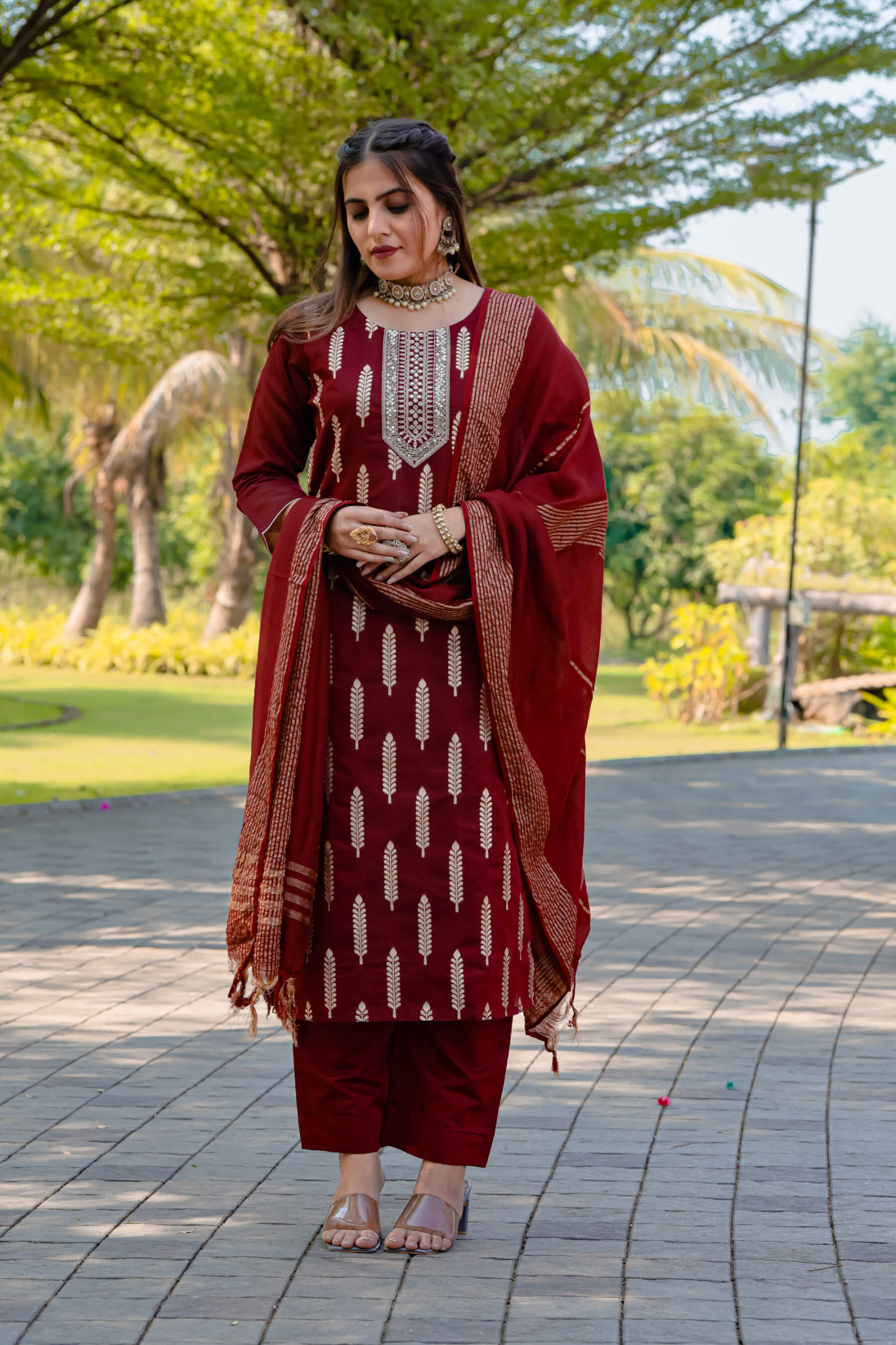 Rosewood Kurti Set