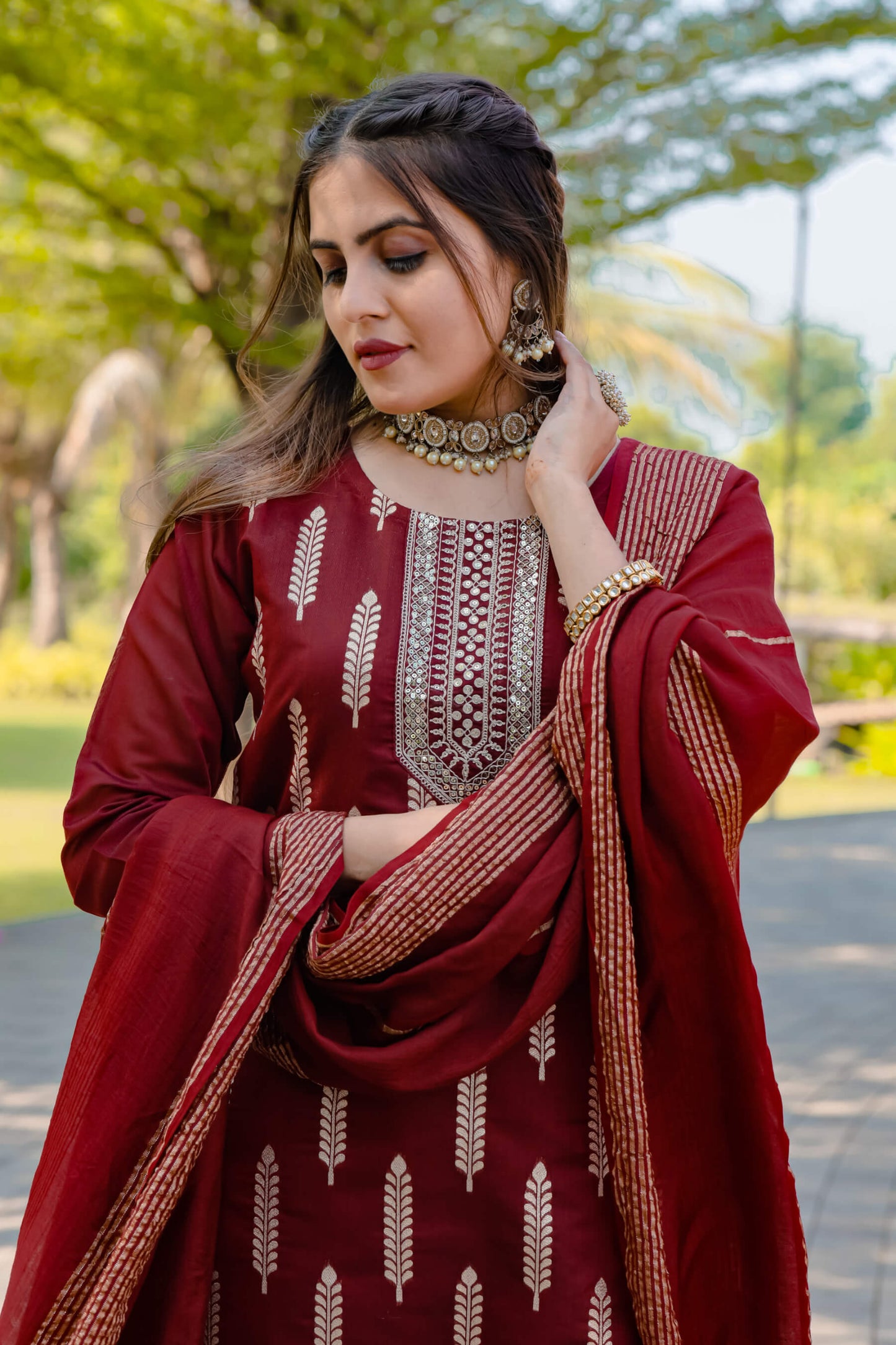 Rosewood Kurti Set