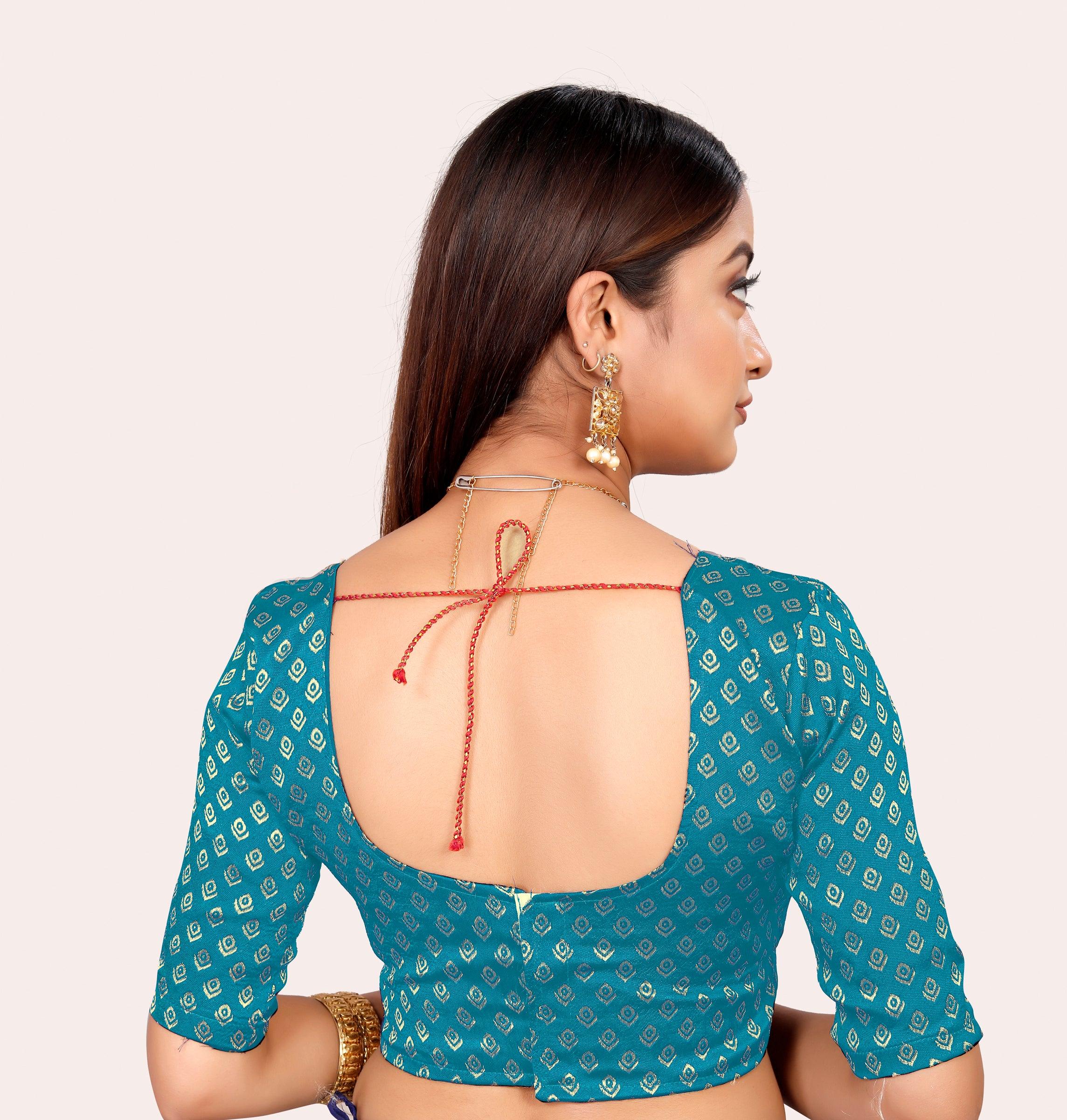 Light Pink Banarasi Silk Wedding Chaniya Choli 42583 | Designer blouse  patterns, Best blouse designs, Blouse design models