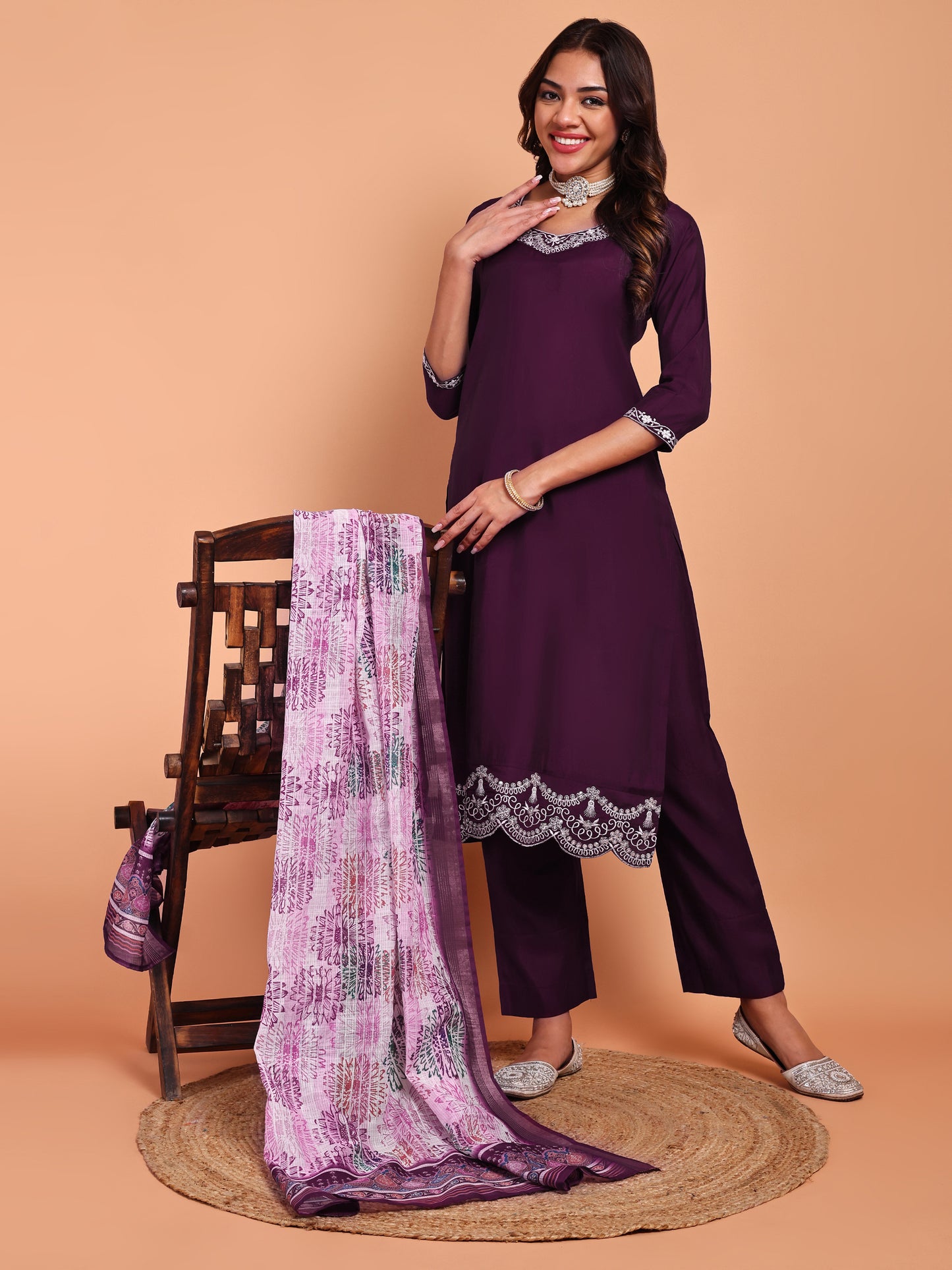 AURORA BLOOM KURTI SET