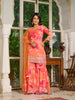 Aurelia Embroidered Printed Sharara Set with Dupatta