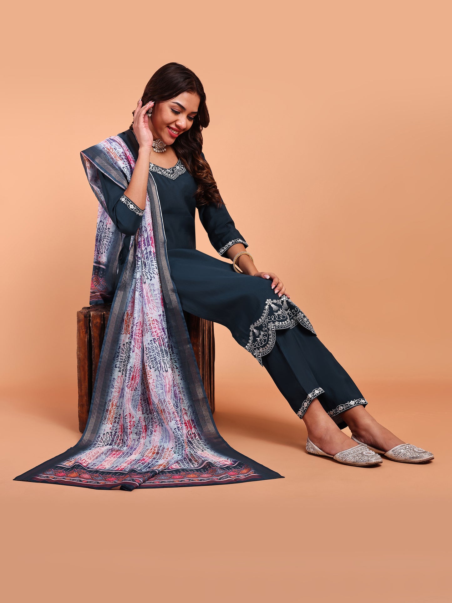 AURORA BLOOM KURTI SET