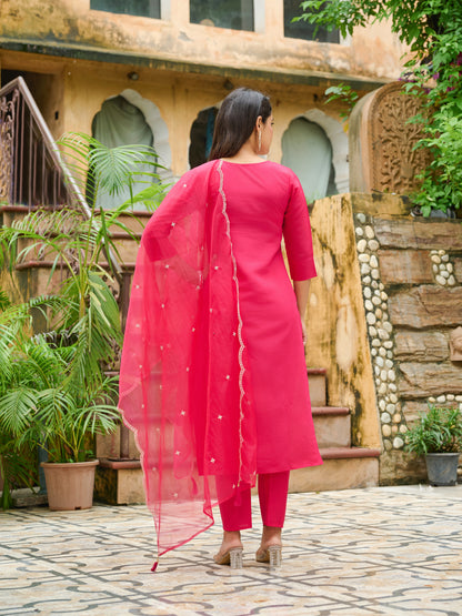 Zyra Embroidered Kurta Set with Dupatta
