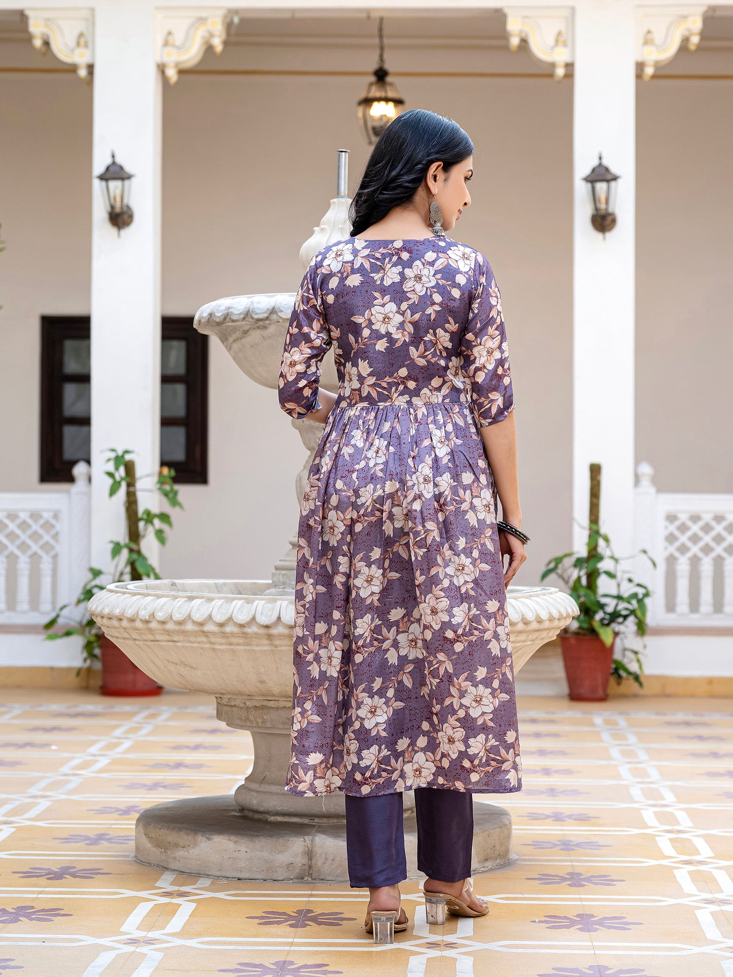 Tanisha Floral Printed Kurta Set with Dupatta