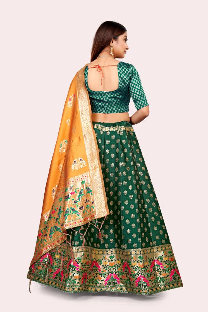 Exquisite Elegance: Banarasi Lehenga Choli with Dupatta - Decize Clothing