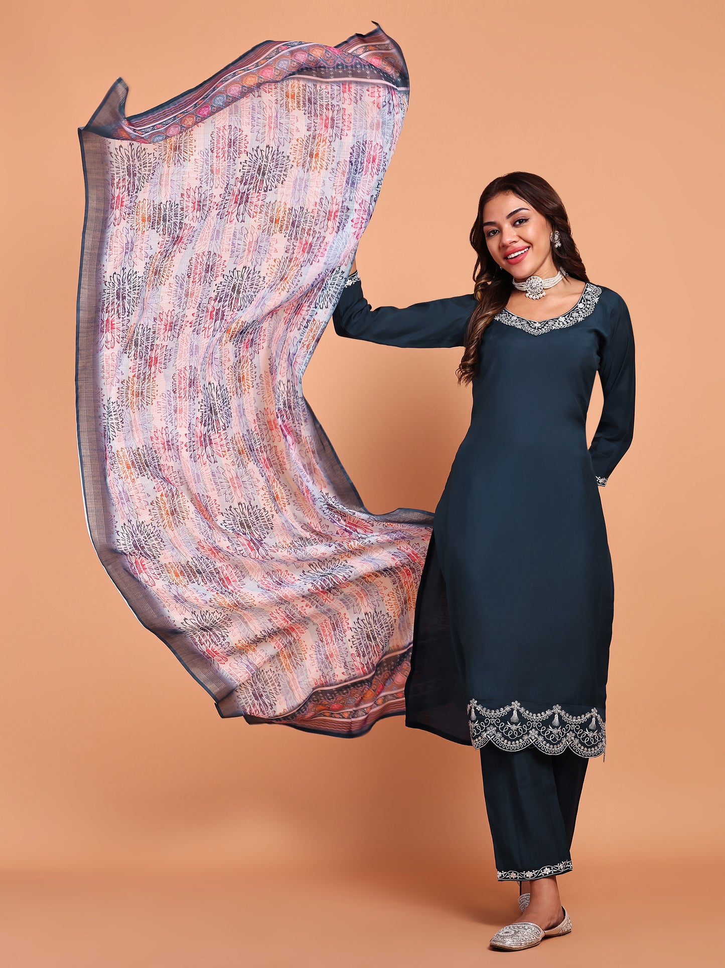 AURORA BLOOM KURTI SET