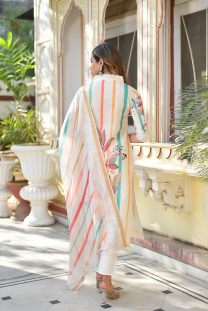 PASTEL GLOW KURTA SET WITH DUPATTA