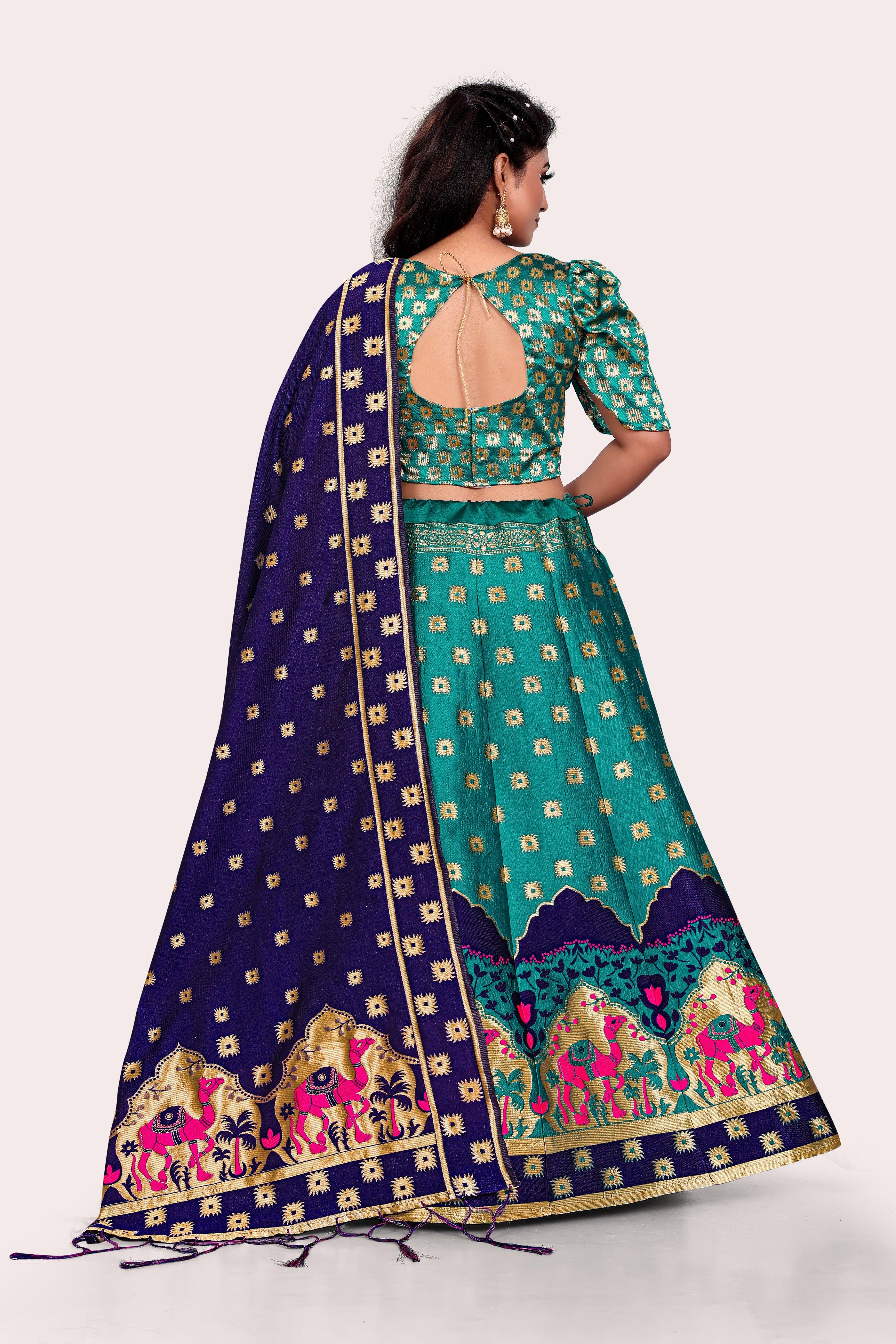 Timeless Treasure: Banarasi Lehenga Choli Set with Dupatta - Decize Clothing