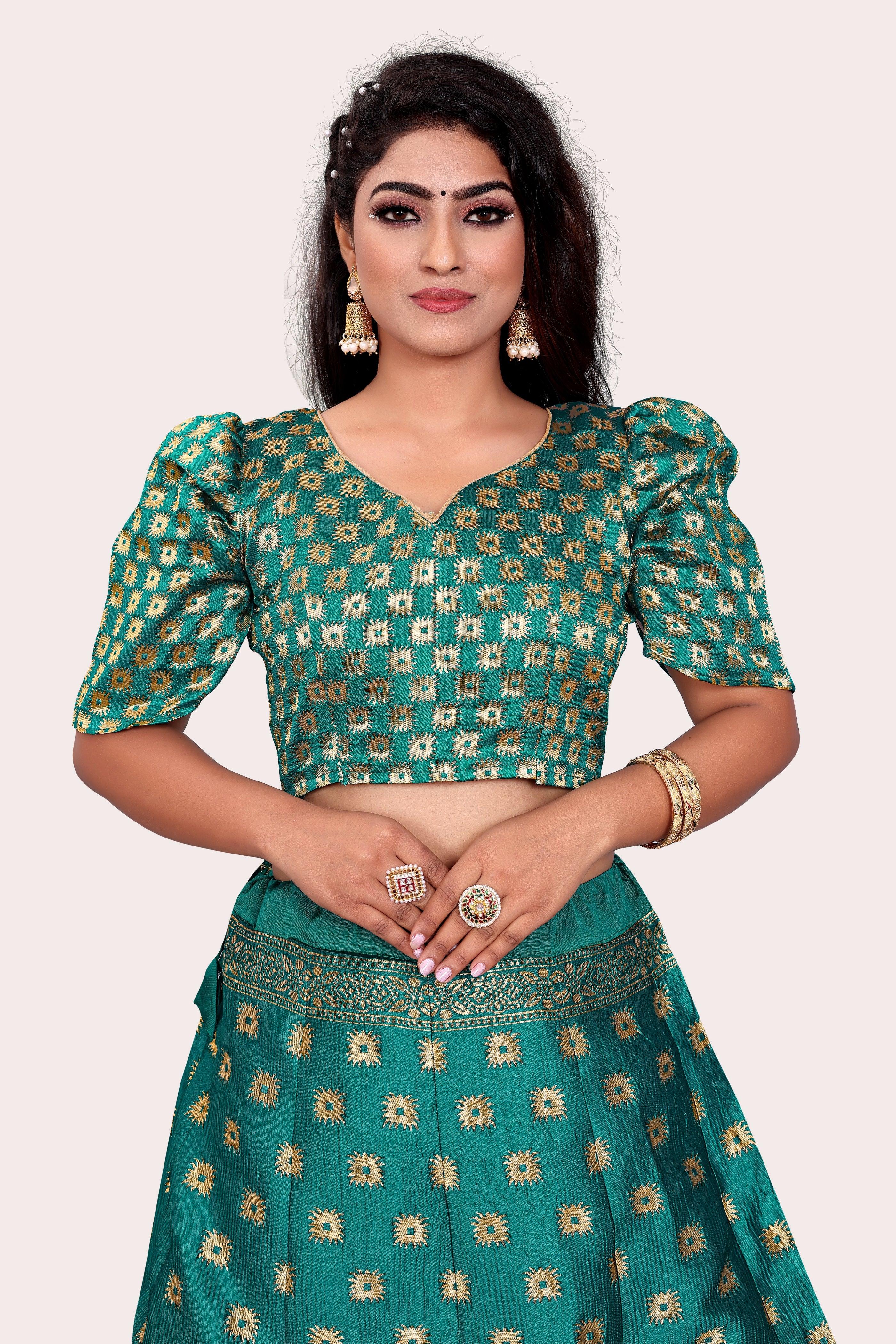 Timeless Treasure: Banarasi Lehenga Choli Set with Dupatta - Decize Clothing