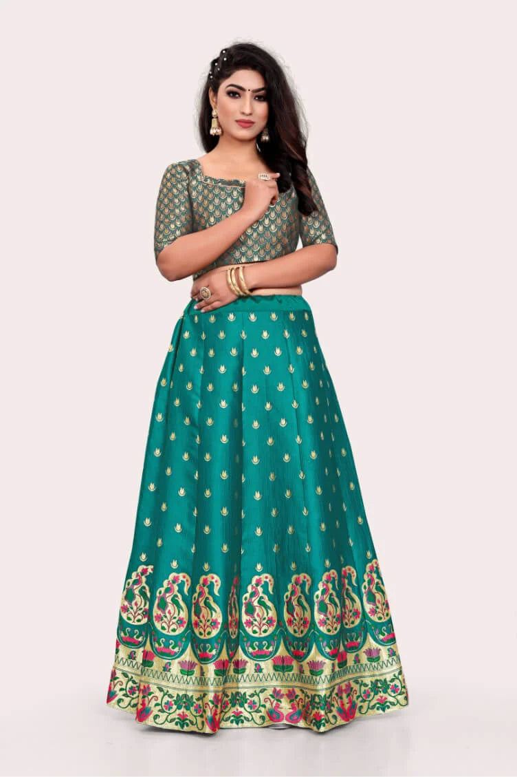 Banarasi Lehenga Choli Set With Keri Designs