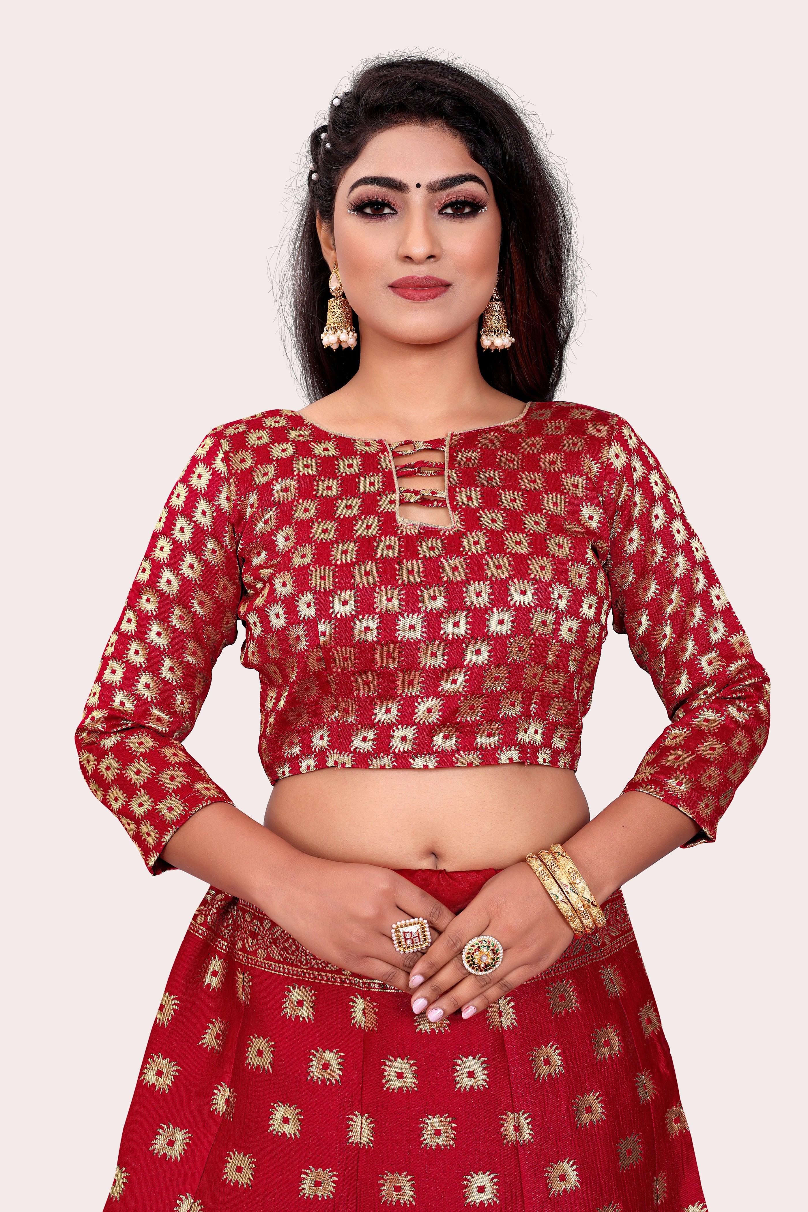 Timeless Treasure: Banarasi Lehenga Choli Set with Dupatta - Decize Clothing