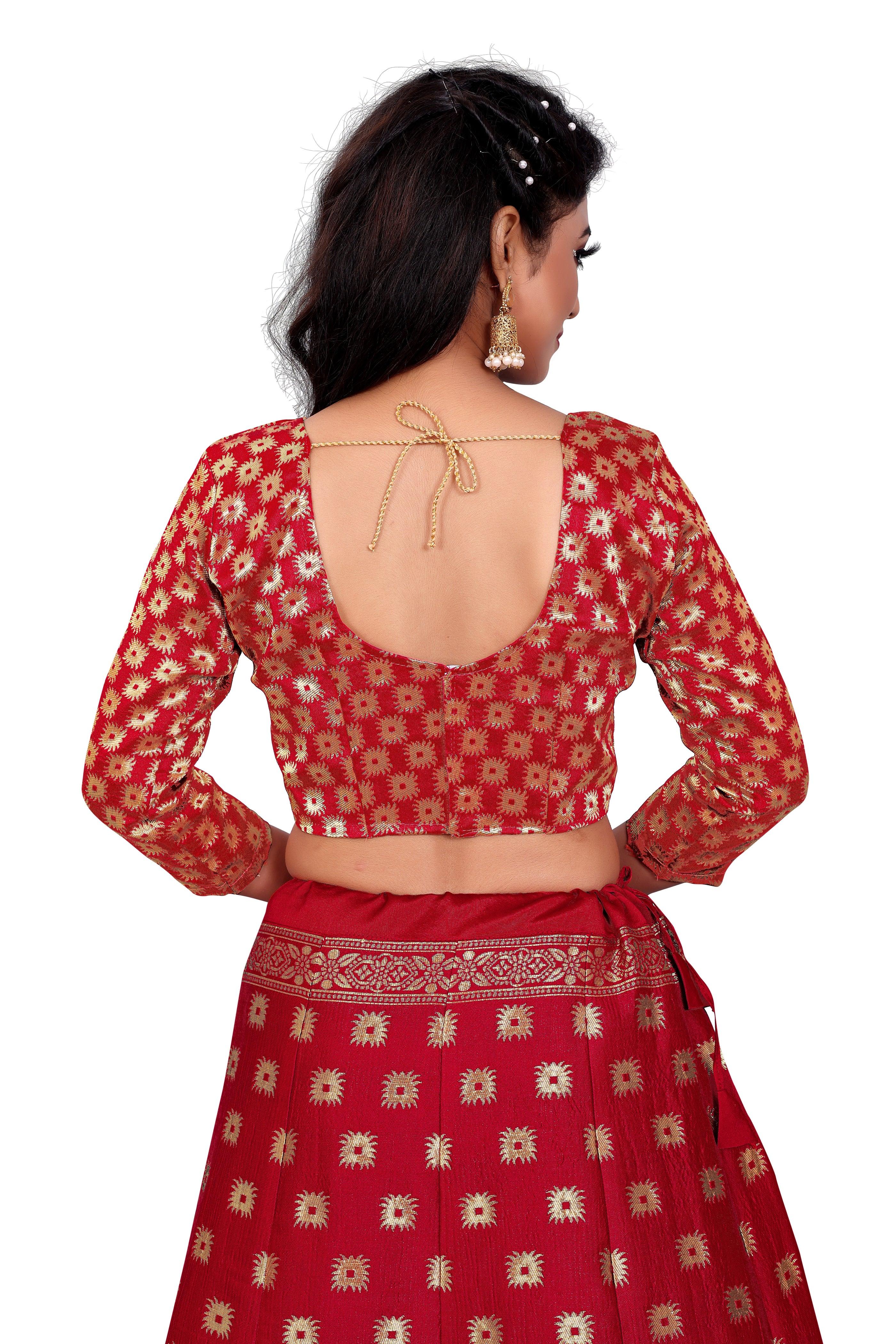 Timeless Treasure: Banarasi Lehenga Choli Set with Dupatta - Decize Clothing