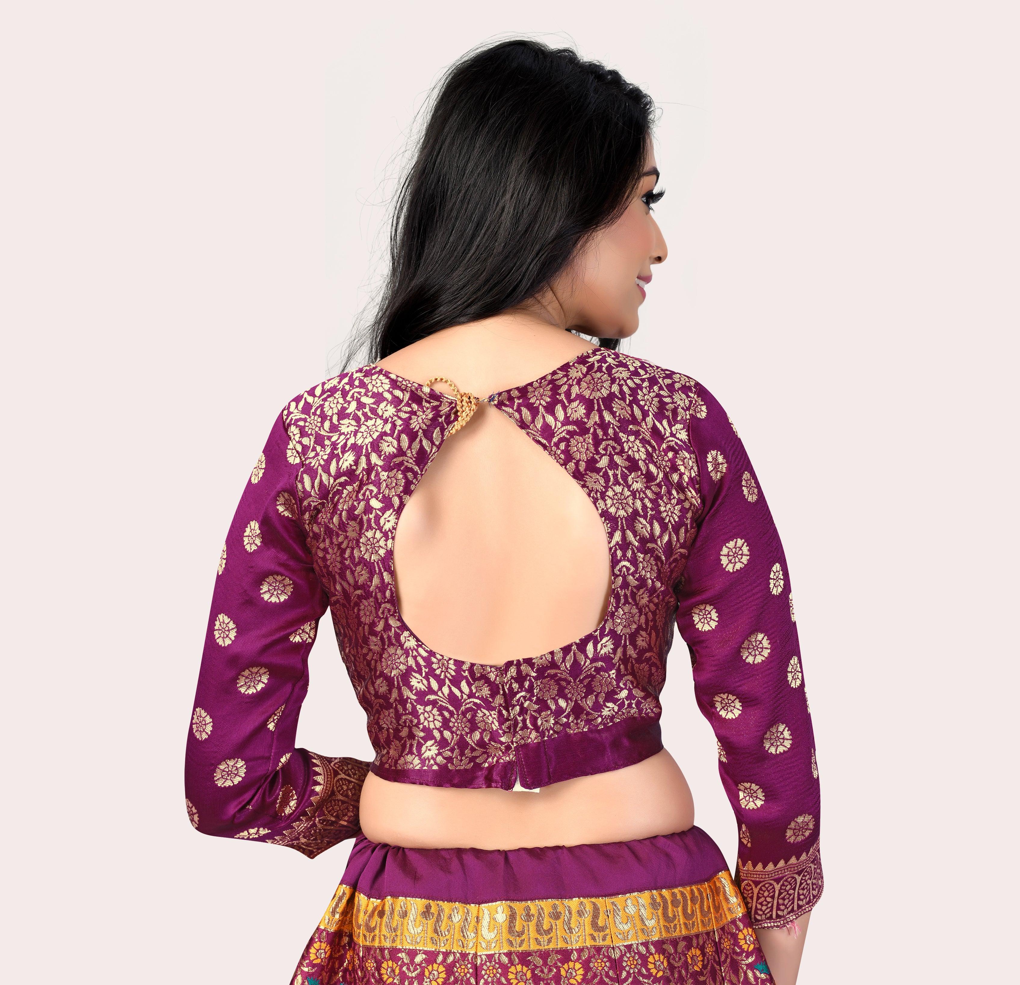 Timeless Treasure: Banarasi Lehenga Choli Set - Decize Clothing