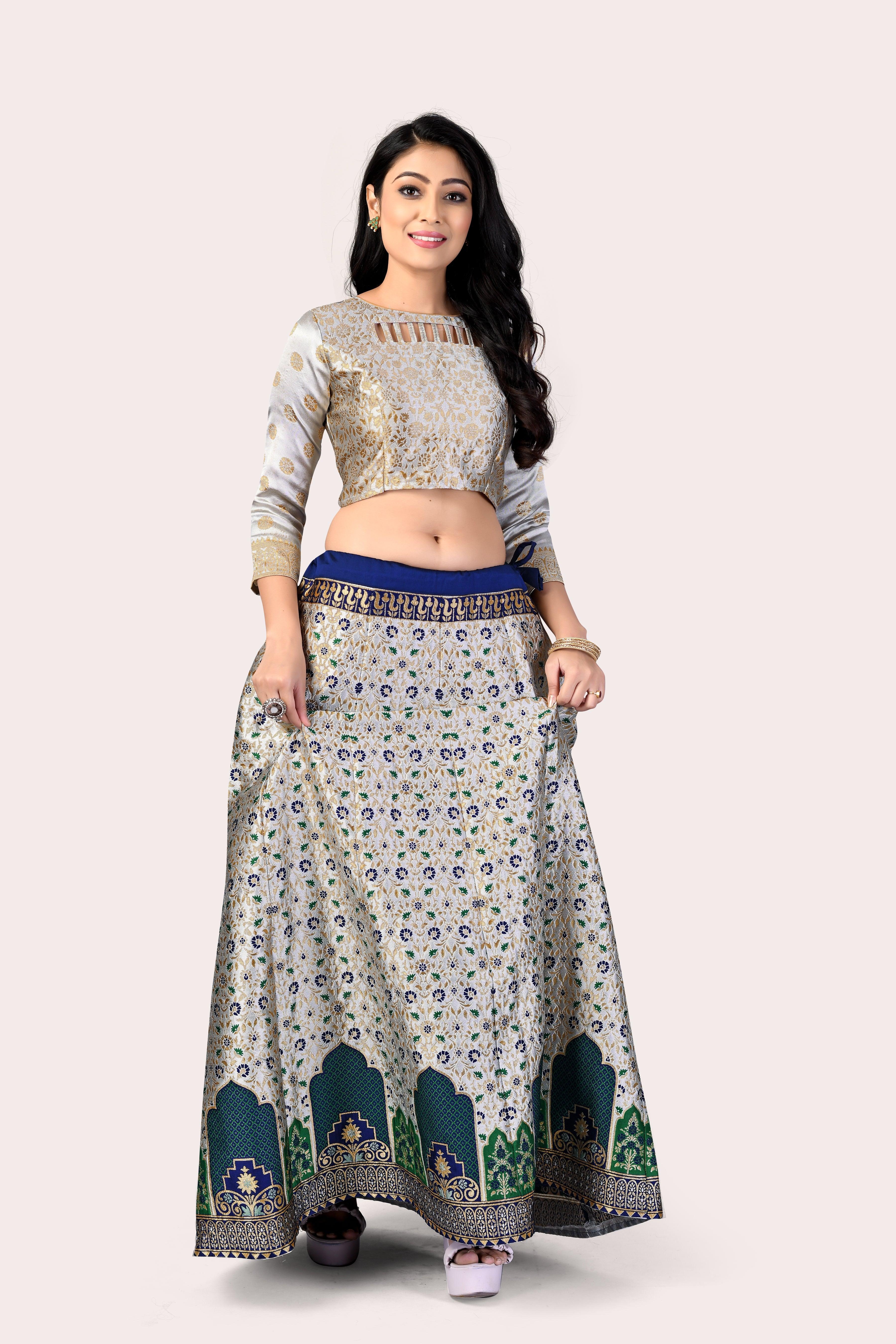 Timeless Treasure: Banarasi Lehenga Choli Set - Decize Clothing