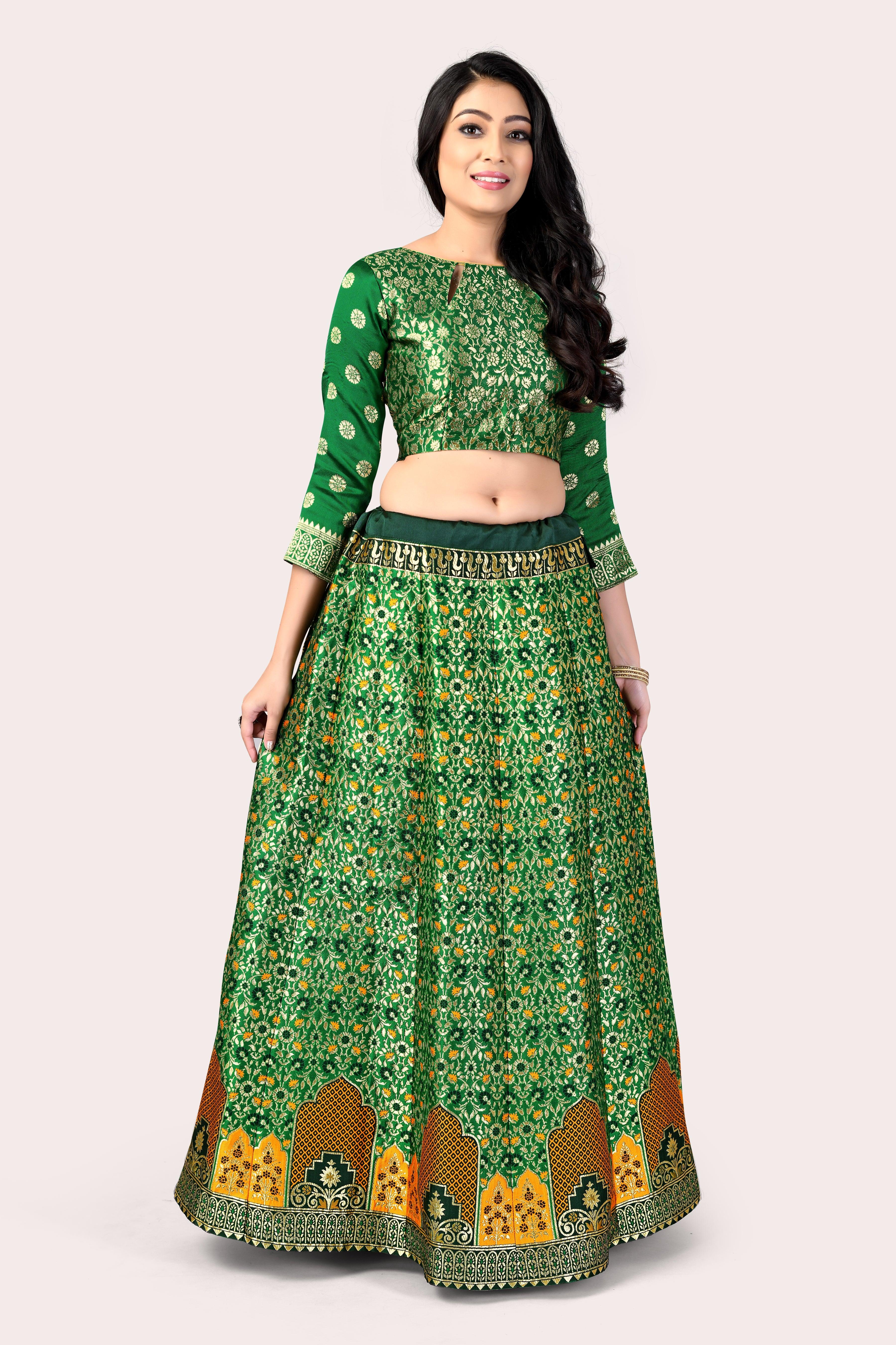 Timeless Treasure: Banarasi Lehenga Choli Set - Decize Clothing