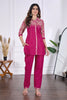 Anika Pure Cotton Printed Embroidered Co-ord Set