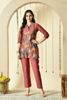 Autumn Silk Embroidered Co-ord Set