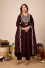 Shagun Embroidered Pure Cotton Anarkali Kurta Set With Dupatta