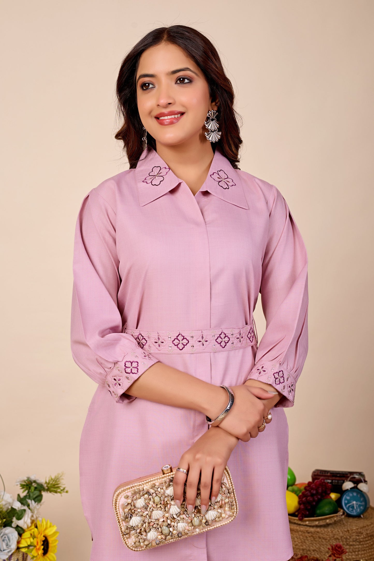 Noor Pure Cotton Embroidered Co-ord Set